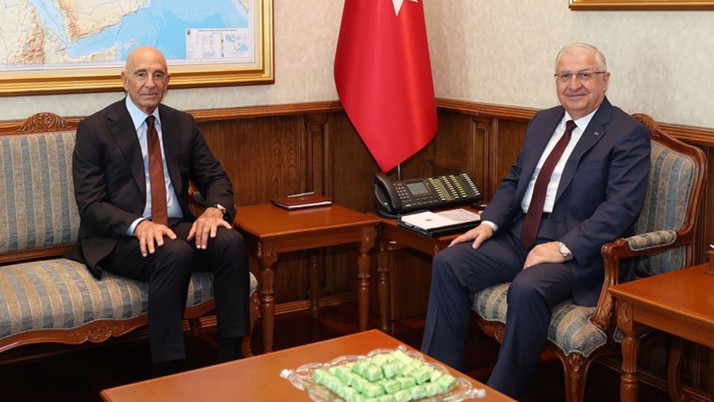 ABD'nin Ankara Büyükelçisi Thomas Joseph Barrack'tan Bakan Güler'e ziyaret