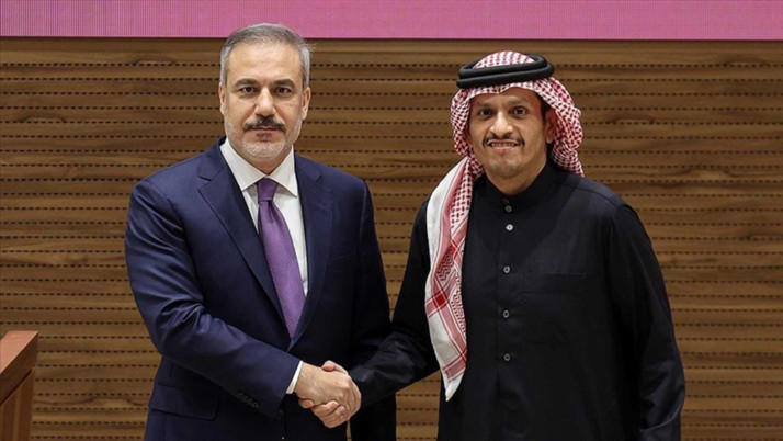 Hakan Fidan ve Al Sani’den Gazze’de ateşkes görüşmesi