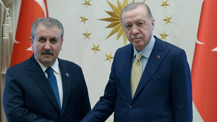 Cumhurbaşkanı Erdoğan, BBP Genel Başkanı Destici'yi kabul etti