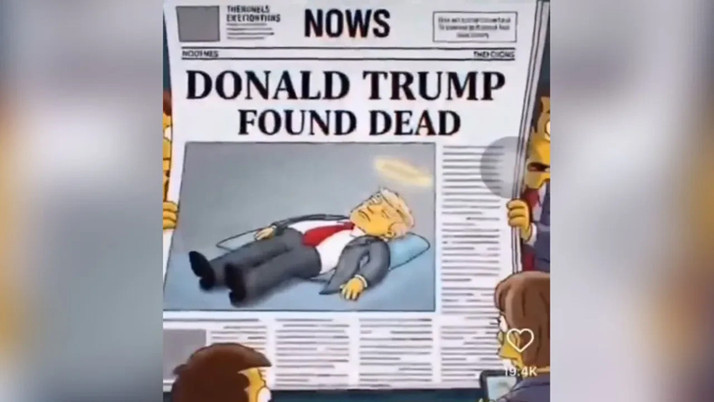 The Simpsons, Trump'ın ölüm tarihini tahmin etti: Çok güçlü bir isim susturulacak!