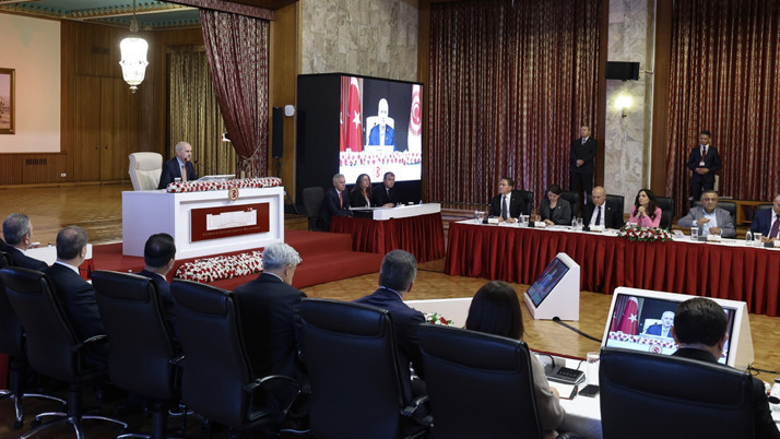 Milli Dayanışma, Kardeşlik ve Demokrasi Komisyonu toplandı ibranim Kalın'dan sunum