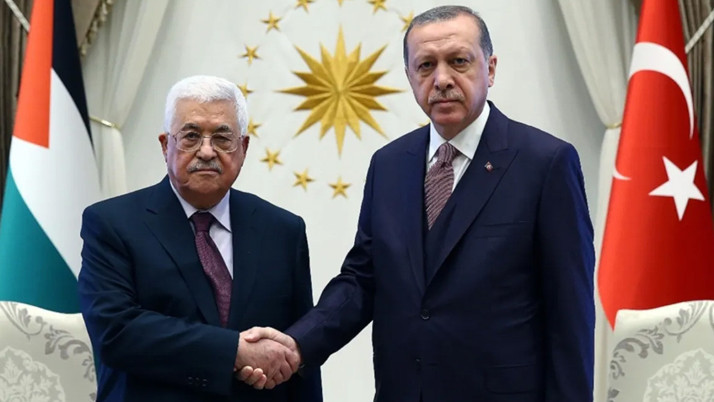 Cumhurbaşkanı Erdoğan, Mahmud Abbas ile görüştü