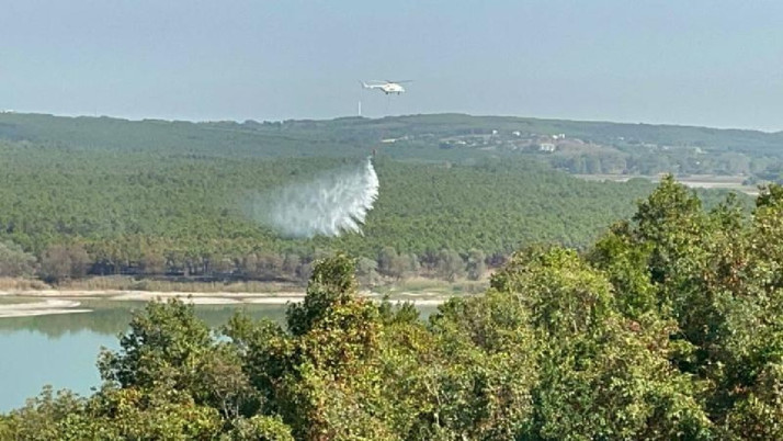 Çatalca'da 2 bölgede yangın! Yangına müdahale ediliyor
