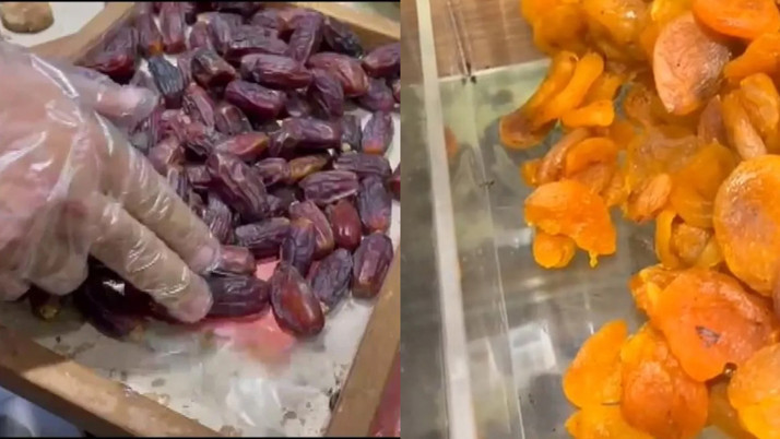 Ünlü kuruyemişçide skandal görüntü! Böcekler her yeri basmış