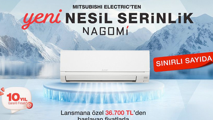 Mitsubishi Electric, duvar tipi split klimalara Nagomi serisini ekledi