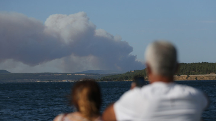 Çanakkale Gelibolu'daki orman yangını tamamen kontrol altında