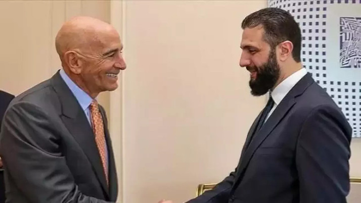 Ahmed eş-Şara, ABD'nin Suriye Özel Temsilcisi Barrack ile görüştü