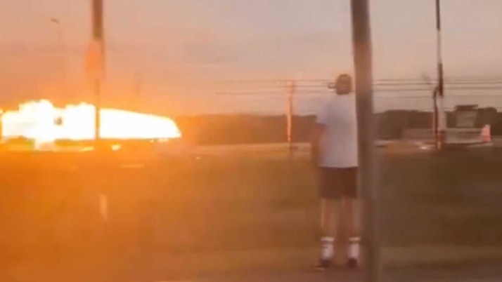 Polonya’da hava gösterisi hazırlığında F-16 kazası