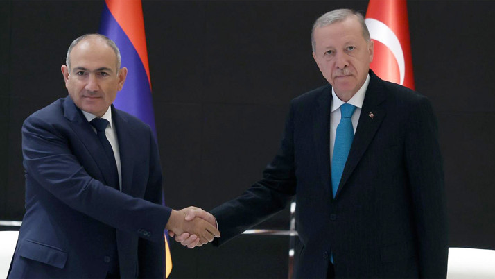 Cumhurbaşkanı Erdoğan, Ermenistan Başbakanı Paşinyan'ı kabul etti