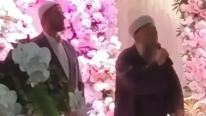 Cübbeli Ahmet'in oğlu evlendi! İşte düğünden ilk görüntüler...