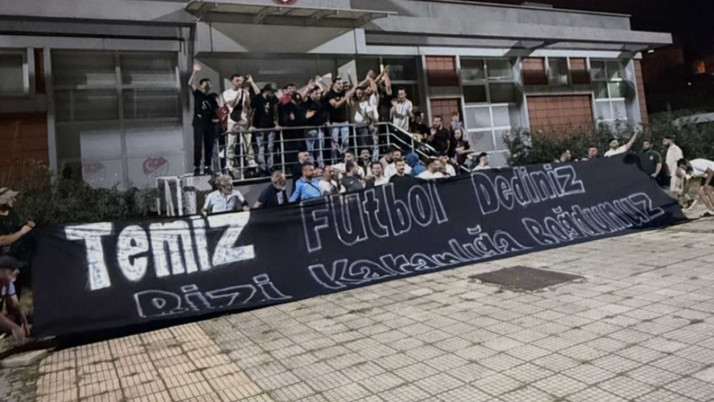 Trabzonspor taraftarından TFF binası önünde protesto
