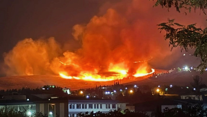 Gaziantep'te çıkan orman yangınında 1 hektar alan zarar gördü