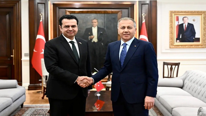 İçişleri Bakanı Yerlikaya, Pakistanlı Devlet Bakanı Chaudhry ile görüştü