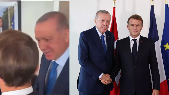 Erdoğan'ın Macron esprisi görüşmeye damga vurdu! Sosyal medya yıkıldı