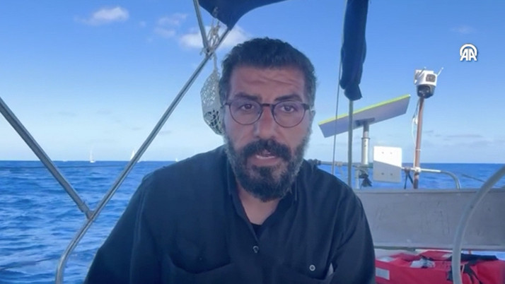 Sumud Filosu'ndaki gazeteci Ersin Çelik, Gazze yolunda son durumu aktardı