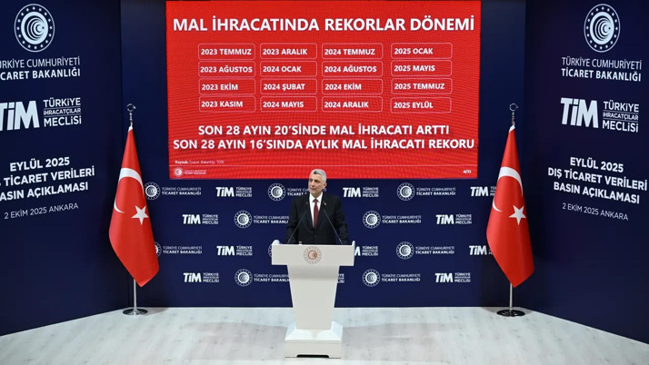 Bakan Bolat duyurdu: Eylül ayında ihracat rekoru kırıldı