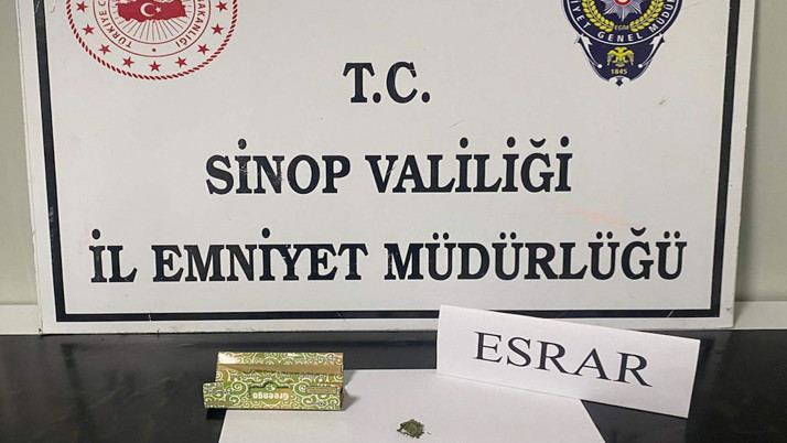 Sinop'ta uyuşturucu operasyonunda yakalanan zanlı tutuklandı