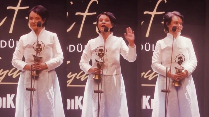 Afife Tiyatro Ödülleri'nde teşekkür sonrası ortalık karıştı