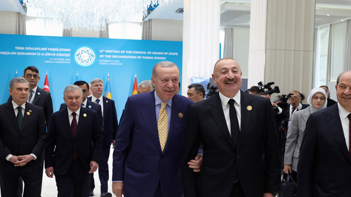 "Türk Devletleri Teşkilatı 12. Zirvesi" başladı! Cumhurbaşkanı Erdoğan Azerbaycan'da
