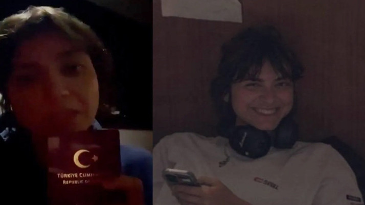 İsrail'in alıkoyduğu aktivist Sümeyye Sena Polat'tan annesine "İyiyim" mesajı