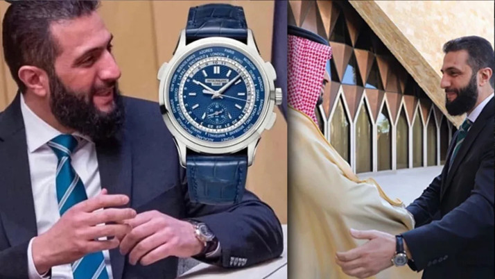 Suriye Cumhurbaşkanı Ahmed Şara'nın saatini fiyatı dudak uçuklattı!