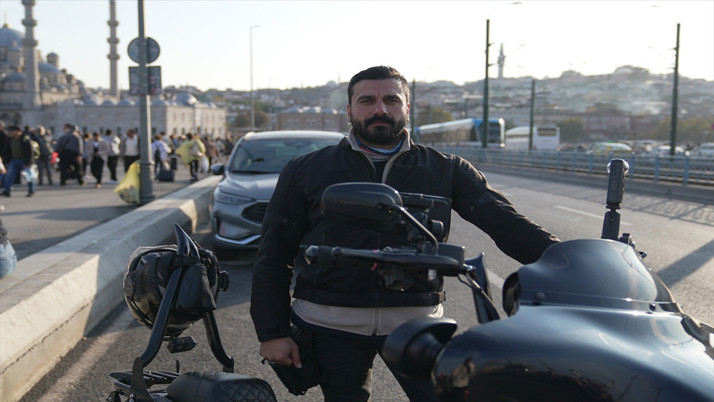 Umre turu iptal olan Kayserili gurbetçi, Hollanda'dan Suudi Arabistan'a motosikletiyle gitti