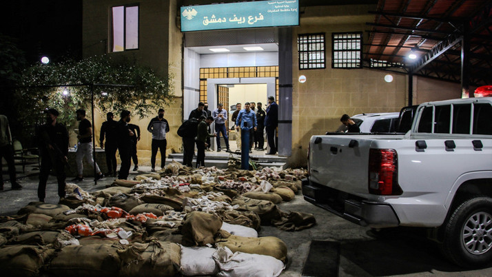 Şam kırsalında 12 milyon kaptagon hapı ele geçirildi