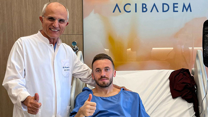 Trabzonspor'da Edin Visca, ameliyat edildi