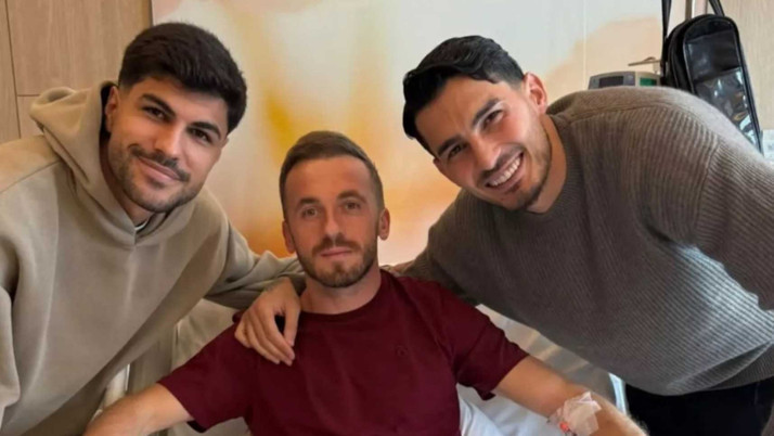 Eski takım arkadaşlarından Edin Visca’ya moral ziyaretleri