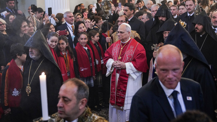 Papa 14. Leo, Kumkapı Meryem Ana Patriklik Kilisesi'ni ziyaret etti