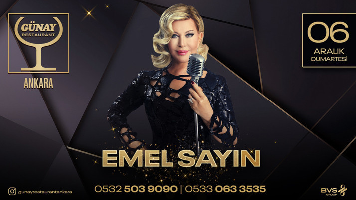 Emel Sayın 6 Aralık Cumartesi günü Günay'da