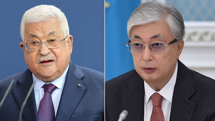 Kazakistan Cumhurbaşkanı Tokayev, Filistin Devlet Başkanı Abbas ile telefonda görüştü