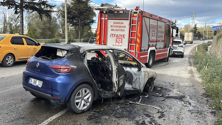 Süper Lig futbolcusunun otomobili küle döndü