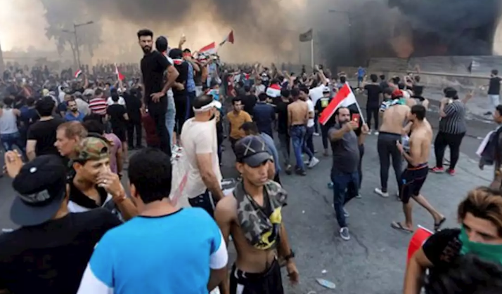 Irak alev alev! Güvenlik güçleri gerçek mermi kullanıyor Çok çarpıcı kareler var - Resim: 2