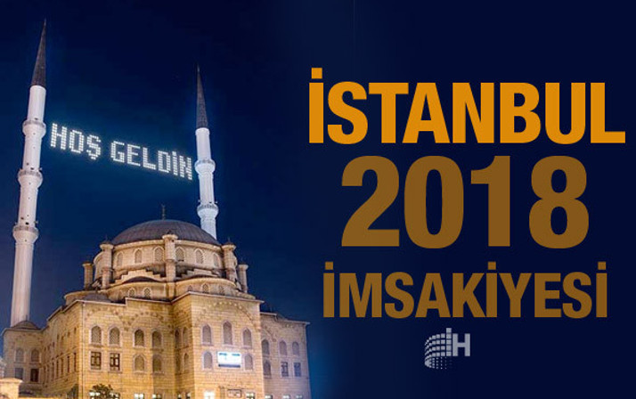 İstanbul İmsakiye 2018 Diyanet sahur imsak vakti iftar saatleri