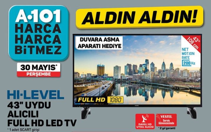 A 101'den cep telefonu ve Vestel TV! A101 30 Mayıs aldın aldın indirim kataloğu - Resim: 2