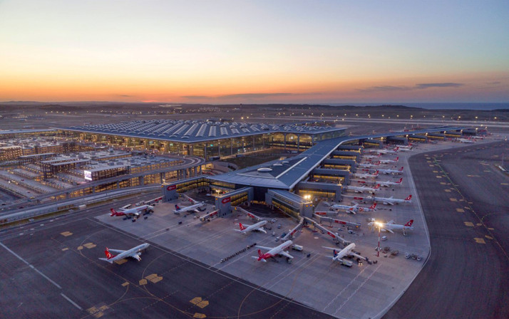 İstanbul Havalimanı günlük 1468 uçuşla Avrupa'nın en yoğun havalimanı oldu