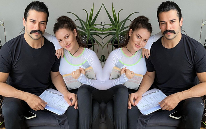 Burak Özçivit ve Fahriye Evcen'in 'Evde kal' çağrısı ATV dizisi Kuruluş Osman'ın yıldızı