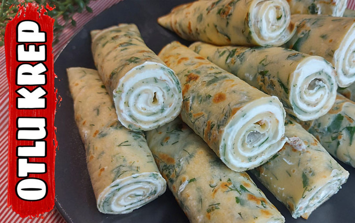 Otlu krep nasıl yapılır bu lezzete doyulmaz!