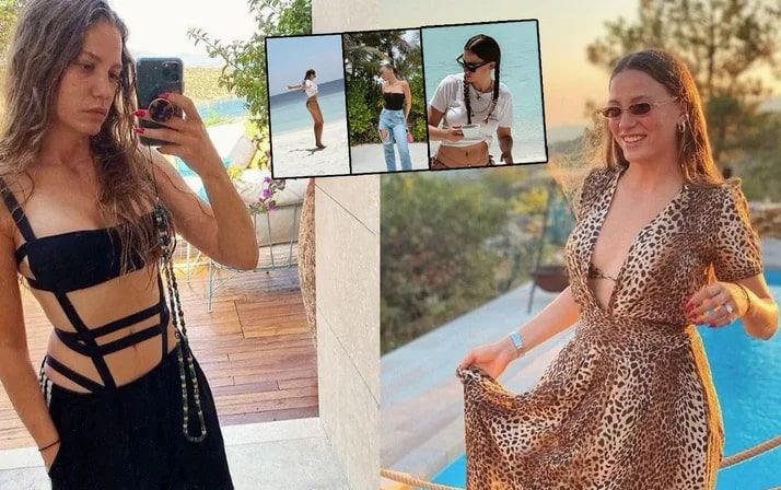 Serenay Sarıkaya'nın Maldivler'e kiminle gittiği ortaya çıktı! Pozları olaydı - Resim: 1