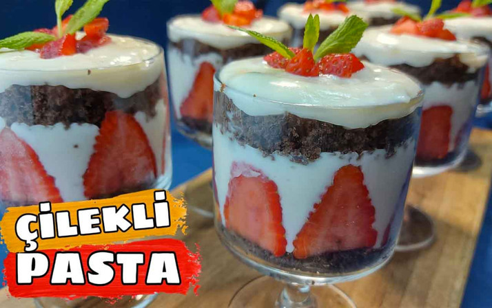 Çilekli pasta nasıl yapılır Ramazan'da vazgeçilmeziniz olacak!