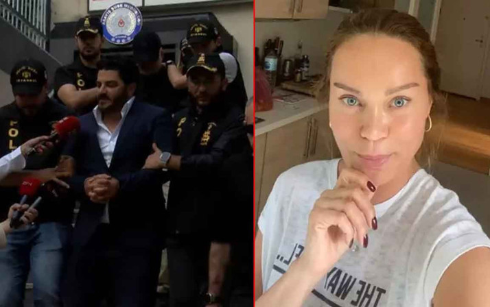 Eşi gözaltına alınan ünlü manken Ebru Şallı'dan açıklama! Uğur Akkuş'un ilk sözleri...