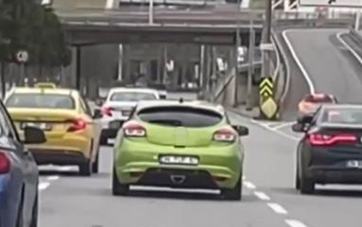 Trafikte makas attı o anlar saniye saniye kaydedildi bedelini pahalı ödedi