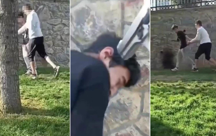 İstanbul'da akran zorbalığı! Lise öğrencisi, gence yumruk atıp silah çekti: O anlar kamerada