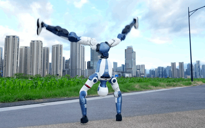 Çin işi ucuz robot! Takla da atıyor yumruk da üstelik komut alıp iş yapıyor