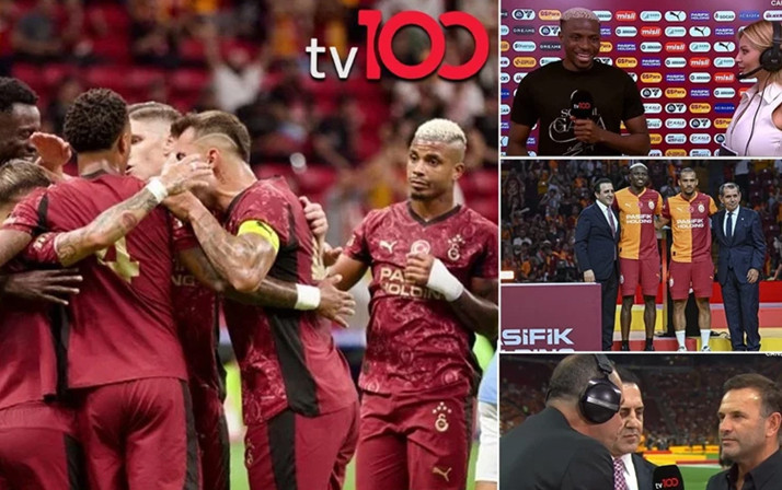 Galatasaray–Lazio maçını canlı yayınlayan tv100 reytinglerde zirveye oturdu