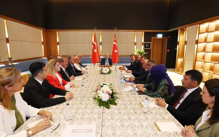 Cumhurbaşkanı Erdoğan, Kültür ve Sanat Politikaları Kurulu üyelerini kabul etti