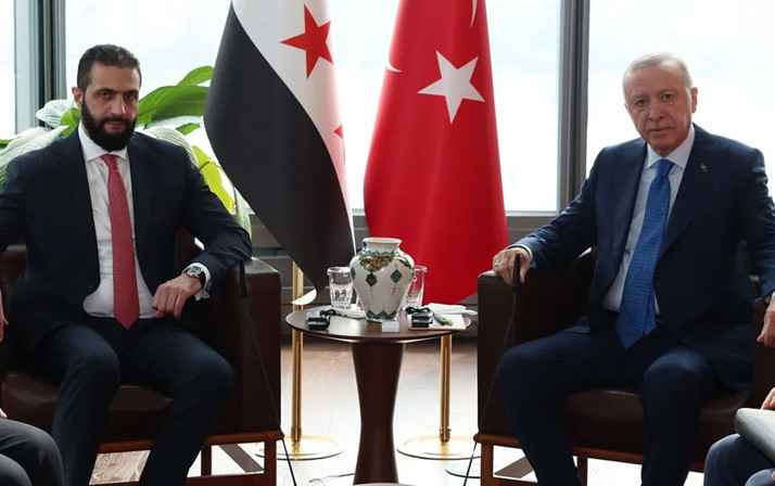 Cumhurbaşkanı Erdoğan, Ahmed Şara ile görüştü