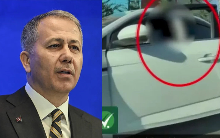 Araç önü kesen sürücü yandı! Dev cezanın eli kulağında