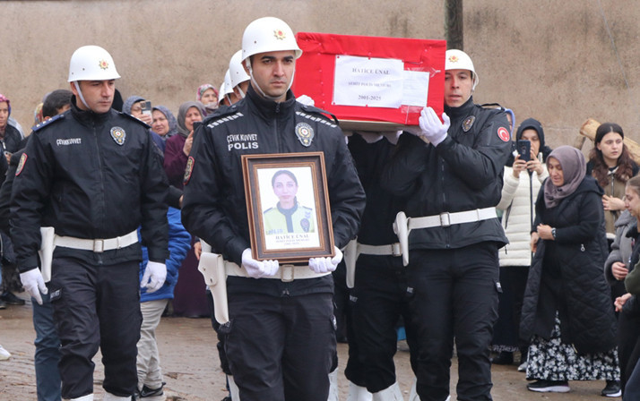 Şehit polis memuru Hatice Ünal Çankırı'da son yolculuğuna uğurlandı